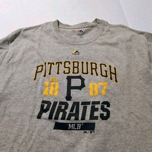 Majestic Gray Pittsburgh Pirates T-Shirt